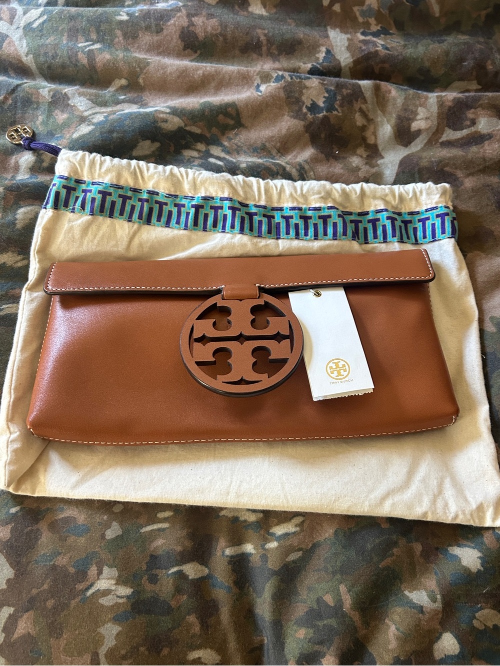 Tory Burch Tan Miller Clutch